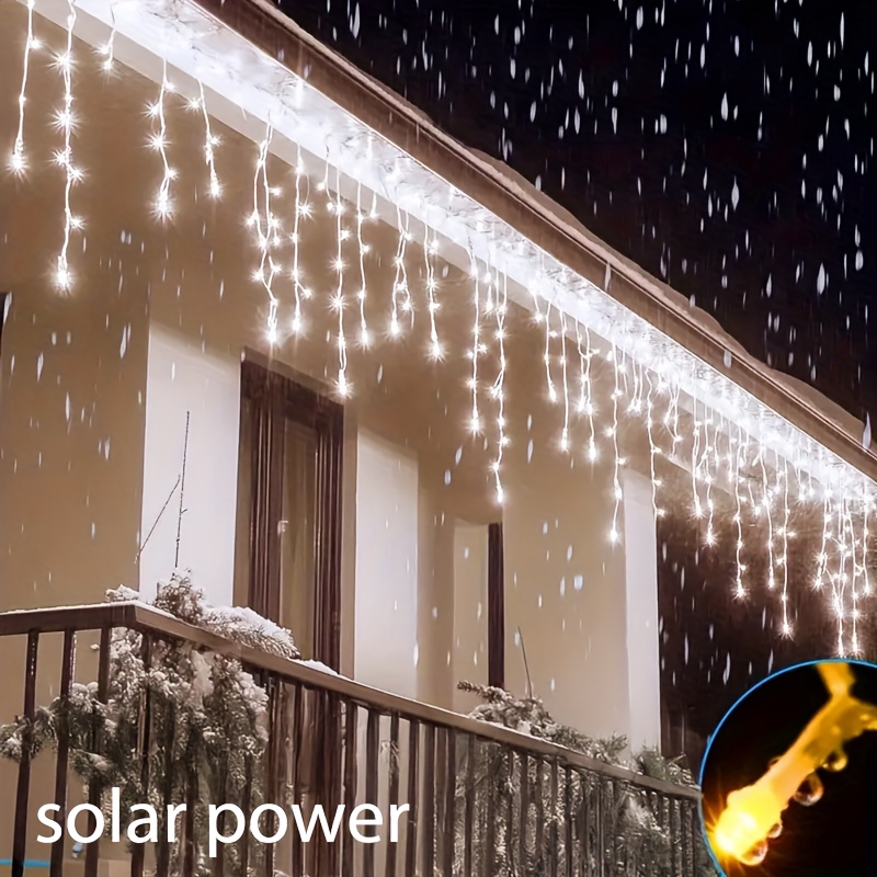 Outdoor Solar Power Xmas Lights - Güneş Enerjili Dış Mekan Sarkıt Işık