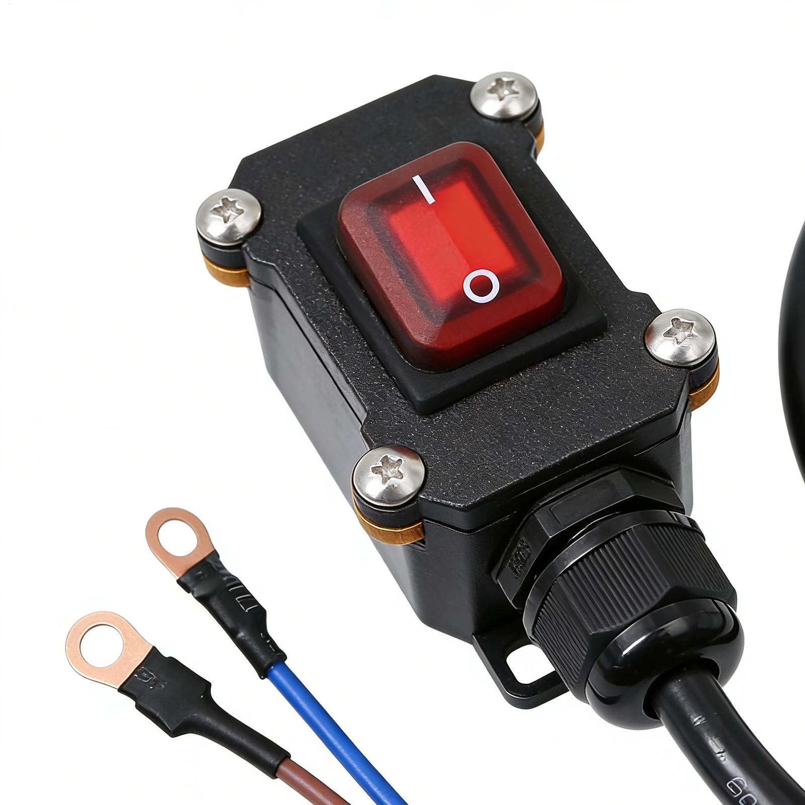 Outdoor Power Disconnect - 30/50/100cm evrensel motosiklet KillSwitch 12V/24V ağır